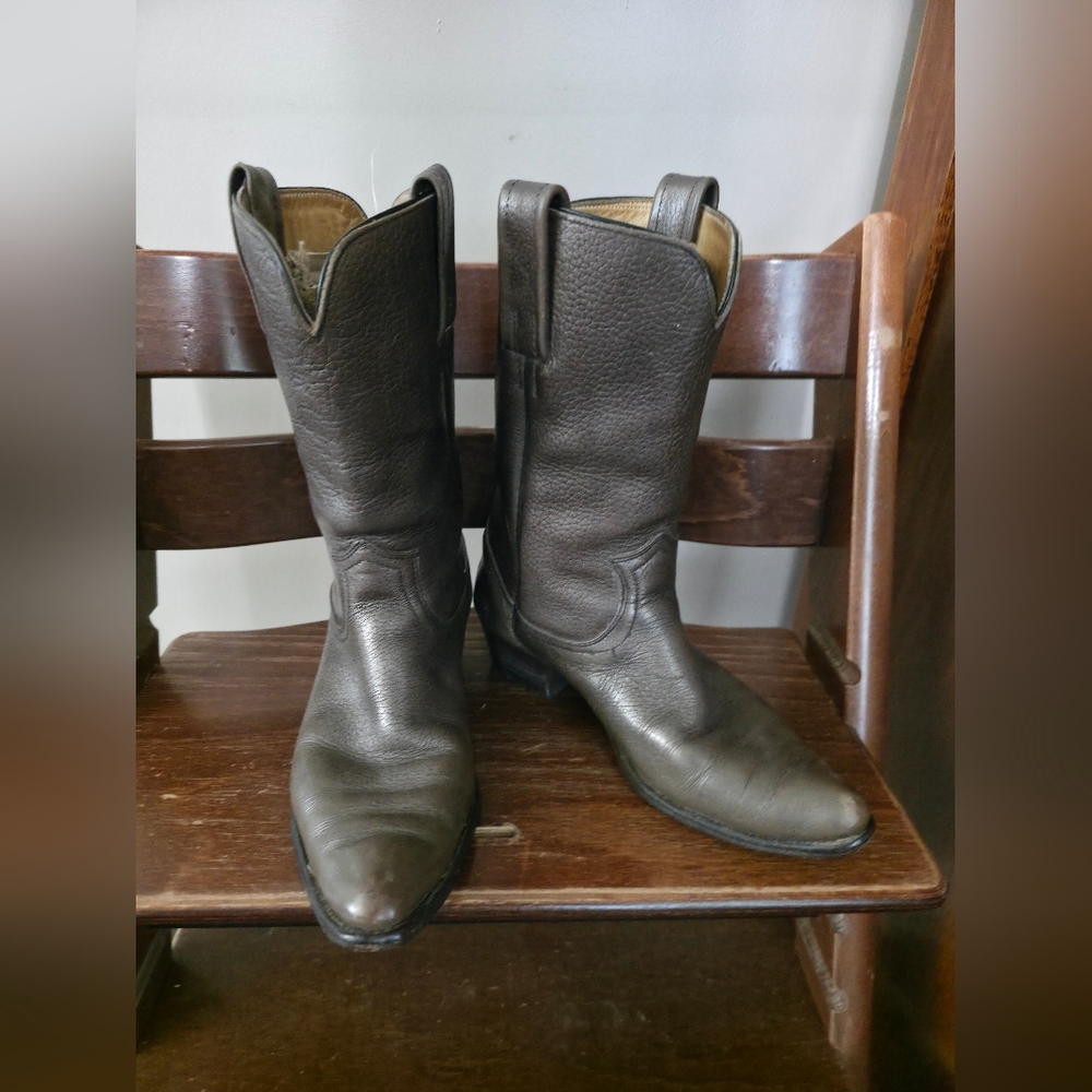Women's Frye Brown Leather Western Boots